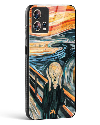 The Scream in Technicolor [Edvard Munch] Glass Case Phone Cover (Motorola)