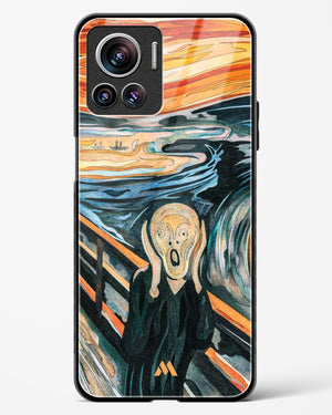 The Scream in Technicolor [Edvard Munch] Glass Case Phone Cover (Motorola)