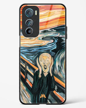 The Scream in Technicolor [Edvard Munch] Glass Case Phone Cover (Motorola)