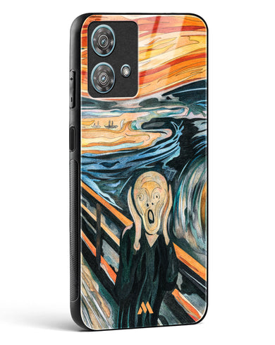 The Scream in Technicolor [Edvard Munch] Glass Case Phone Cover (Motorola)