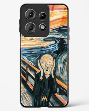 The Scream in Technicolor [Edvard Munch] Glass Case Phone Cover (Motorola)