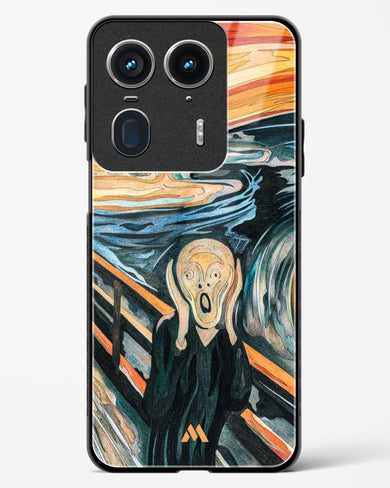 The Scream in Technicolor [Edvard Munch] Glass Case Phone Cover (Motorola)