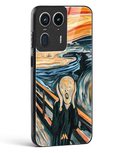 The Scream in Technicolor [Edvard Munch] Glass Case Phone Cover (Motorola)