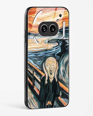 The Scream in Technicolor [Edvard Munch] Glass Case Phone Cover (Nothing)