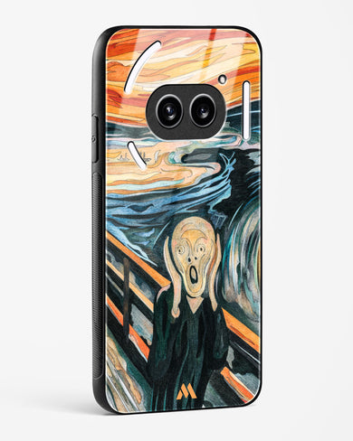 The Scream in Technicolor [Edvard Munch] Glass Case Phone Cover (Nothing)