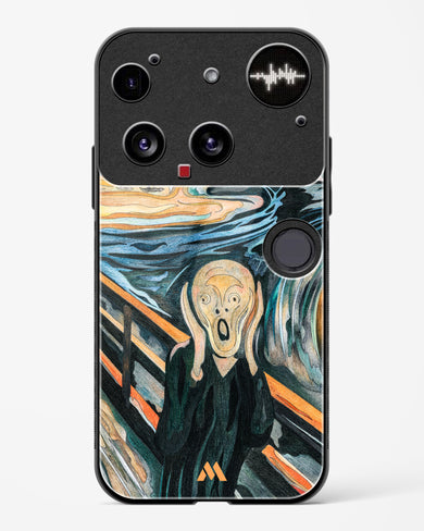 The Scream in Technicolor [Edvard Munch] Glass Case Phone Cover (Nothing)