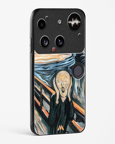 The Scream in Technicolor [Edvard Munch] Glass Case Phone Cover (Nothing)