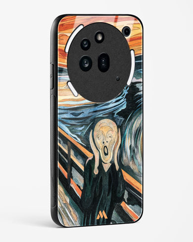 The Scream in Technicolor [Edvard Munch] Glass Case Phone Cover (Nothing)