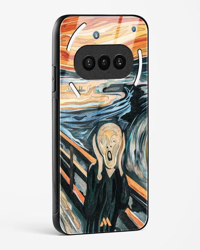 The Scream in Technicolor [Edvard Munch] Glass Case Phone Cover (Nothing)