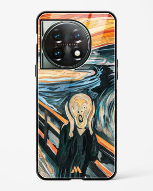 The Scream in Technicolor [Edvard Munch] Glass Case Phone Cover (OnePlus)