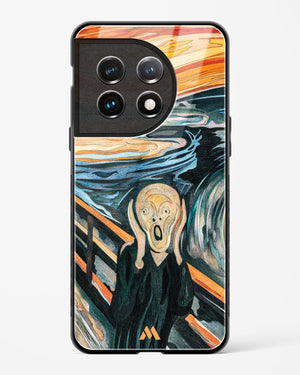 The Scream in Technicolor [Edvard Munch] Glass Case Phone Cover (OnePlus)