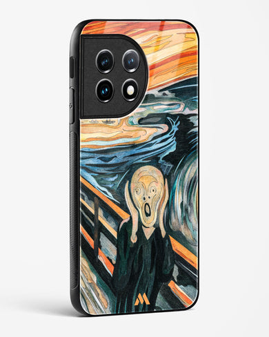 The Scream in Technicolor [Edvard Munch] Glass Case Phone Cover (OnePlus)