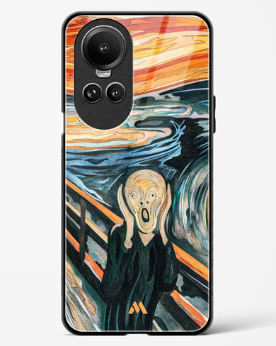 The Scream in Technicolor [Edvard Munch] Glass Case Phone Cover (Oppo)