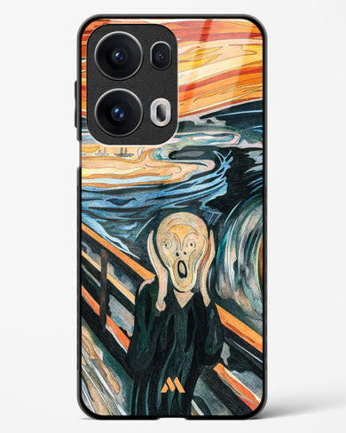 The Scream in Technicolor [Edvard Munch] Glass Case Phone Cover (Oppo)