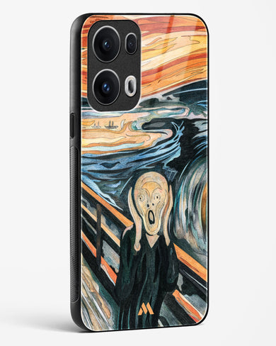 The Scream in Technicolor [Edvard Munch] Glass Case Phone Cover (Oppo)