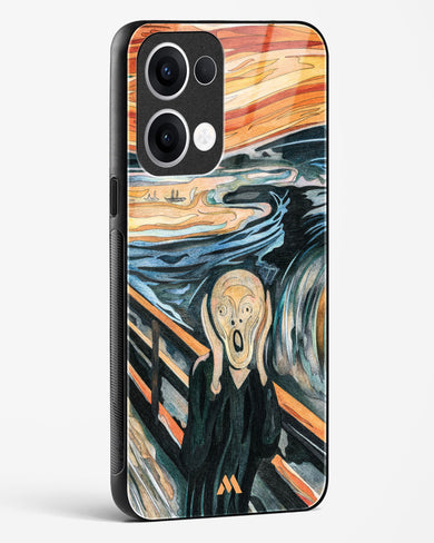 The Scream in Technicolor [Edvard Munch] Glass Case Phone Cover (Oppo)