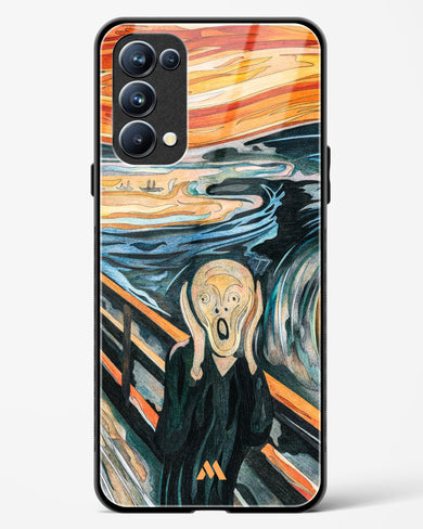 The Scream in Technicolor [Edvard Munch] Glass Case Phone Cover (Oppo)