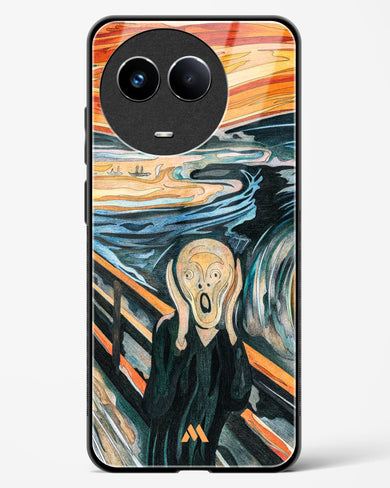 The Scream in Technicolor [Edvard Munch] Glass Case Phone Cover (Realme)