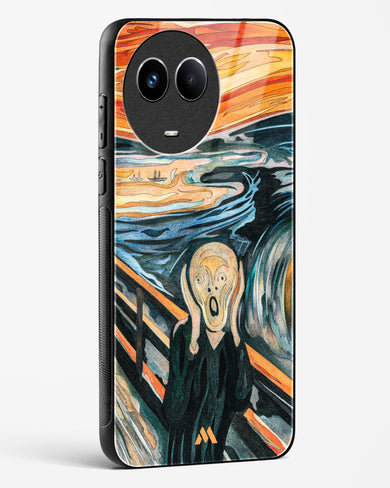 The Scream in Technicolor [Edvard Munch] Glass Case Phone Cover (Realme)