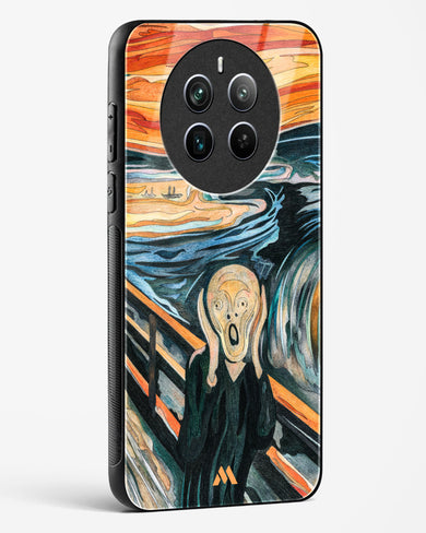 The Scream in Technicolor [Edvard Munch] Glass Case Phone Cover (Realme)