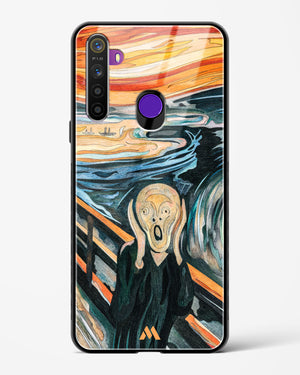 The Scream in Technicolor [Edvard Munch] Glass Case Phone Cover (Realme)
