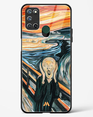 The Scream in Technicolor [Edvard Munch] Glass Case Phone Cover (Realme)