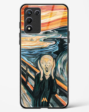 The Scream in Technicolor [Edvard Munch] Glass Case Phone Cover (Realme)