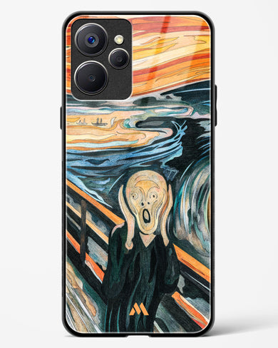 The Scream in Technicolor [Edvard Munch] Glass Case Phone Cover (Realme)