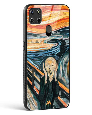 The Scream in Technicolor [Edvard Munch] Glass Case Phone Cover (Realme)