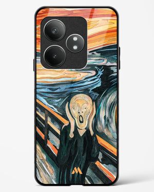 The Scream in Technicolor [Edvard Munch] Glass Case Phone Cover (Realme)