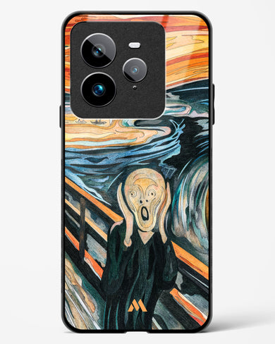 The Scream in Technicolor [Edvard Munch] Glass Case Phone Cover (Realme)