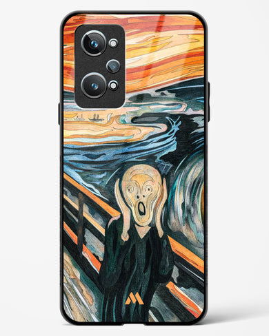 The Scream in Technicolor [Edvard Munch] Glass Case Phone Cover (Realme)