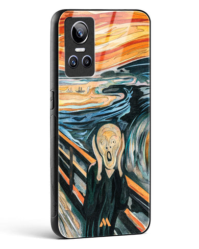 The Scream in Technicolor [Edvard Munch] Glass Case Phone Cover (Realme)