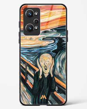 The Scream in Technicolor [Edvard Munch] Glass Case Phone Cover (Realme)