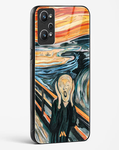 The Scream in Technicolor [Edvard Munch] Glass Case Phone Cover (Realme)