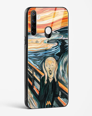 The Scream in Technicolor [Edvard Munch] Glass Case Phone Cover (Realme)