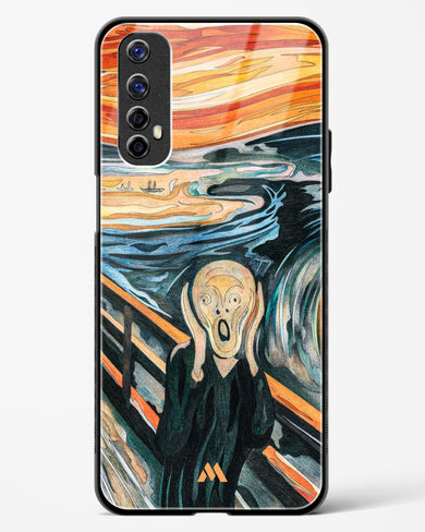 The Scream in Technicolor [Edvard Munch] Glass Case Phone Cover (Realme)