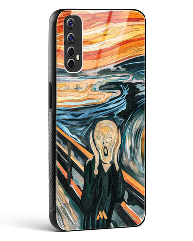 The Scream in Technicolor [Edvard Munch] Glass Case Phone Cover (Realme)