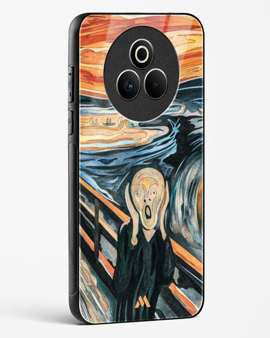 The Scream in Technicolor [Edvard Munch] Glass Case Phone Cover (Realme)