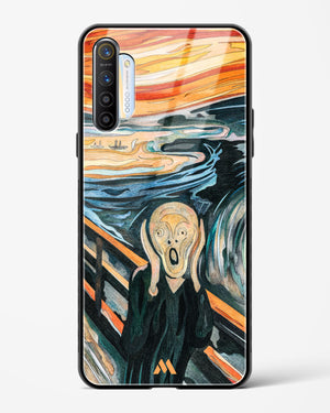 The Scream in Technicolor [Edvard Munch] Glass Case Phone Cover (Realme)