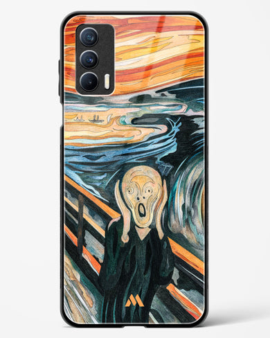 The Scream in Technicolor [Edvard Munch] Glass Case Phone Cover (Realme)
