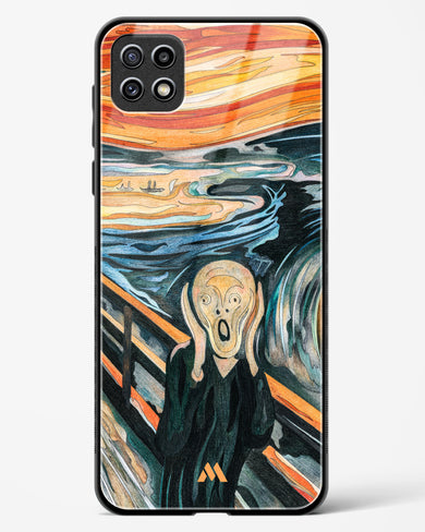 The Scream in Technicolor [Edvard Munch] Glass Case Phone Cover (Samsung)