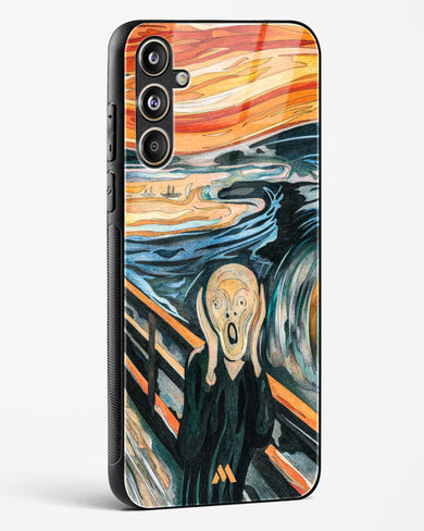 The Scream in Technicolor [Edvard Munch] Glass Case Phone Cover (Samsung)