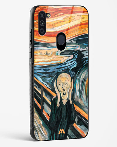 The Scream in Technicolor [Edvard Munch] Glass Case Phone Cover (Samsung)