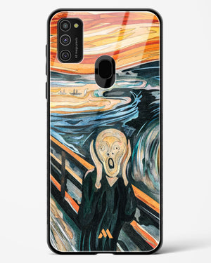 The Scream in Technicolor [Edvard Munch] Glass Case Phone Cover (Samsung)