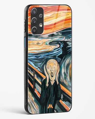 The Scream in Technicolor [Edvard Munch] Glass Case Phone Cover (Samsung)