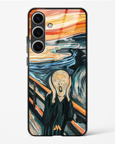 The Scream in Technicolor [Edvard Munch] Glass Case Phone Cover (Samsung)