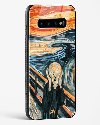 The Scream in Technicolor [Edvard Munch] Glass Case Phone Cover (Samsung)