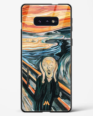 The Scream in Technicolor [Edvard Munch] Glass Case Phone Cover (Samsung)
