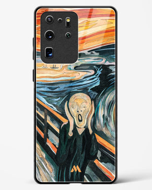 The Scream in Technicolor [Edvard Munch] Glass Case Phone Cover (Samsung)
